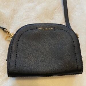 Marc Jacobs black leather crossbody handbag